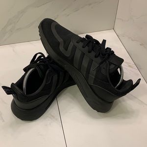 Adidas Originals Multix J FX6231 Triple Black Running Shoes Men's 10 1/2